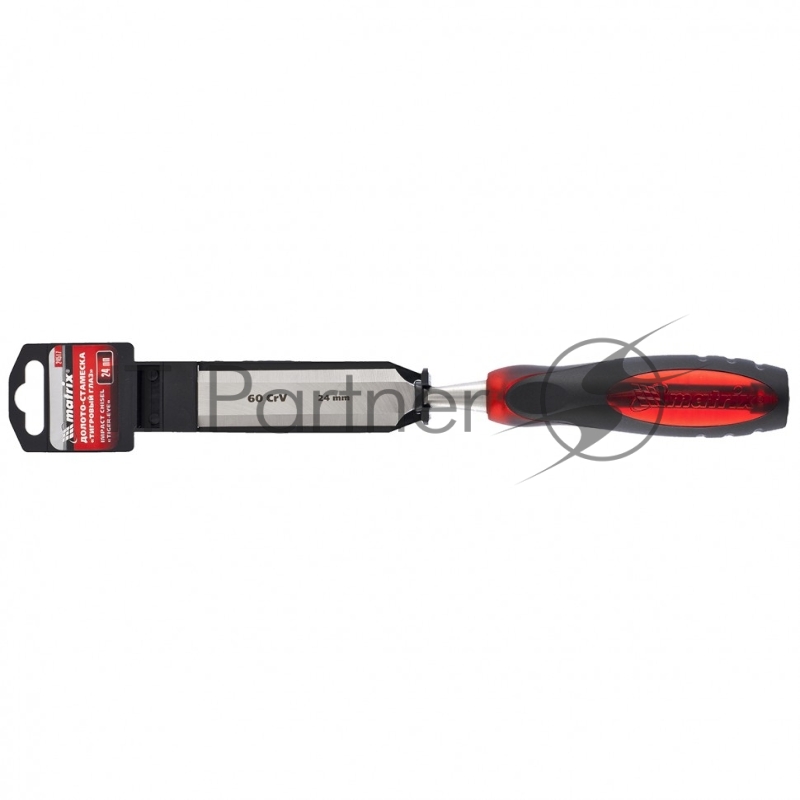 Долото-стамеска MATRIX Тигровый глаз, 24 мм, двухкомпонентная обрезиненная ручка// 24517