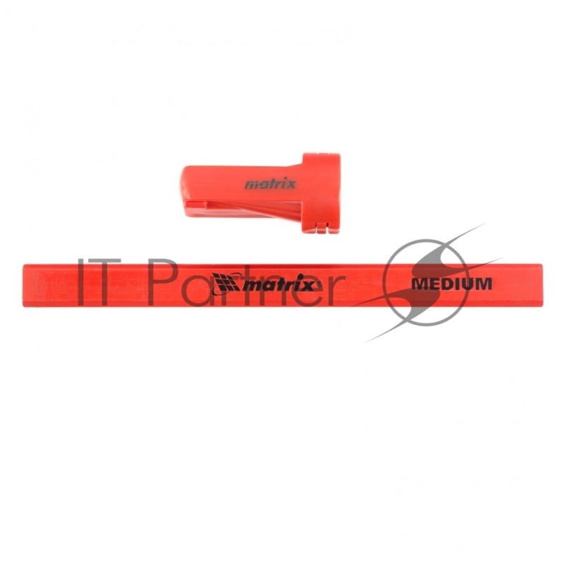 Набор карандашей MATRIX малярных прямоугольных с точилкой в тубе, 175мм 10шт 84814