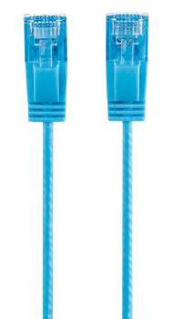 Патч-корд Hama Slim-Flexible UTP cat6 solid 1.5м синий RJ-45 (m)-RJ-45 (m)