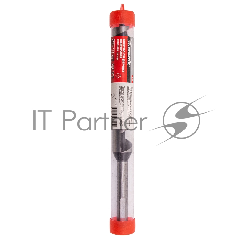 Сверло MATRIX по дереву шнековое, 22x230 мм, 6-гранный хвостовик MATRIX 70109