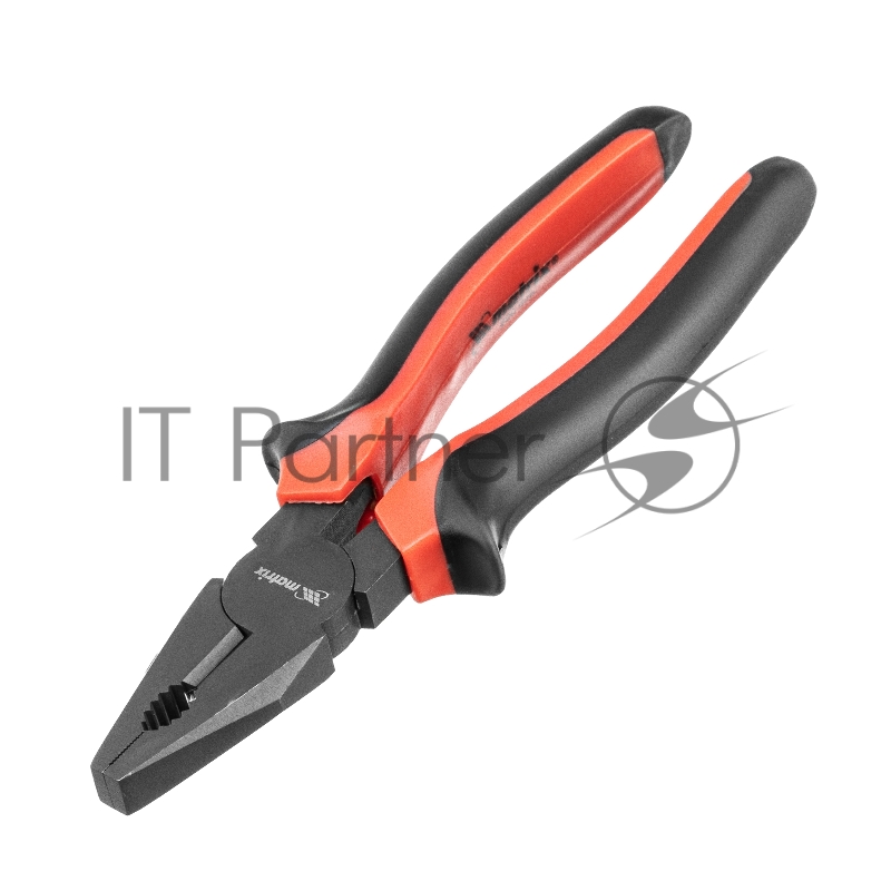 Плоскогубцы MATRIX Black Nickel, 200 мм, комбинированные, двухкомпонентные рукоятки// 16983