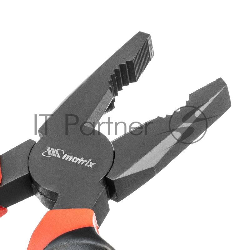 Плоскогубцы MATRIX Black Nickel, 200 мм, комбинированные, двухкомпонентные рукоятки// 16983