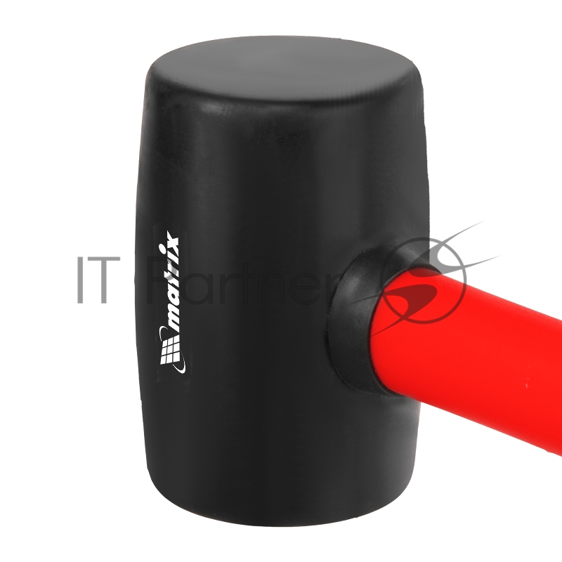 Киянка MATRIX резиновая, 450 г, черная резина, фибергласовая рукоятка// 11185