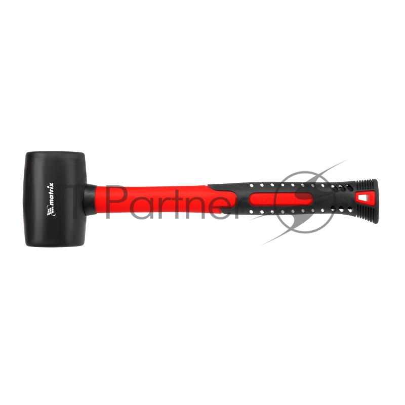 Киянка MATRIX резиновая, 450 г, черная резина, фибергласовая рукоятка// 11185