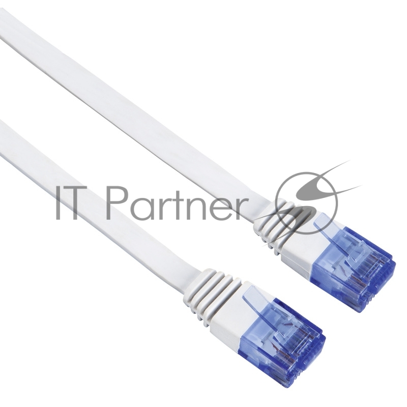 Патч-корд Hama UTP cat6 solid 5м белый RJ-45 (m)-RJ-45 (m)