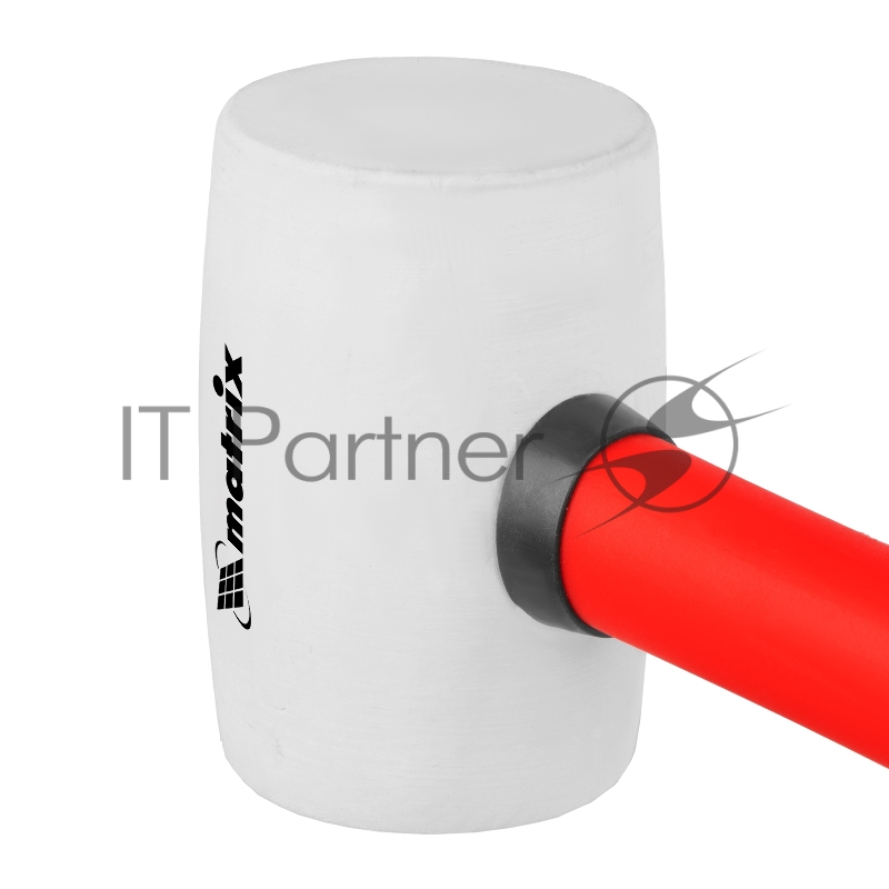 Киянка MATRIX резиновая, 225 г, белая резина, фибергласовая рукоятка// 11195