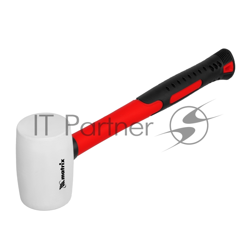 Киянка MATRIX резиновая, 225 г, белая резина, фибергласовая рукоятка// 11195