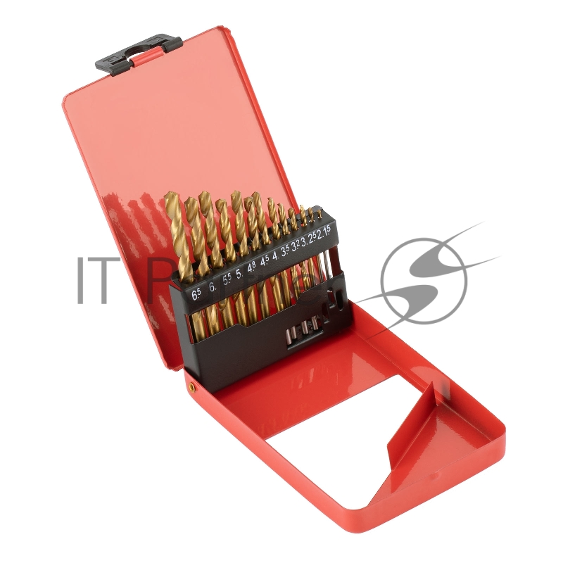 Набор MATRIX нитридтитан. сверл по металлу, 1,5-6,5мм , НSS,13 шт.// 72386