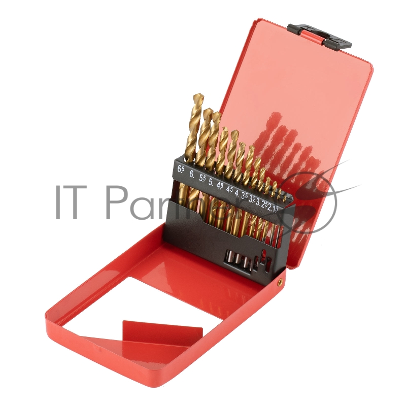 Набор MATRIX нитридтитан. сверл по металлу, 1,5-6,5мм , НSS,13 шт.// 72386