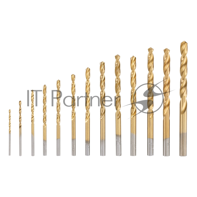 Набор MATRIX нитридтитан. сверл по металлу, 1,5-6,5мм , НSS,13 шт.// 72386