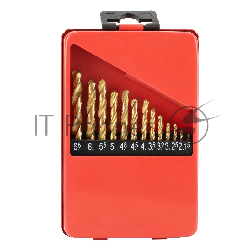 Набор MATRIX нитридтитан. сверл по металлу, 1,5-6,5мм , НSS,13 шт.// 72386