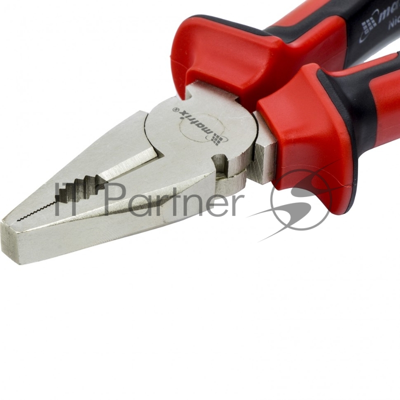 Плоскогубцы MATRIX NICKEL, 200 мм, никелированные, двухкомпонентные рукоятки// 16906