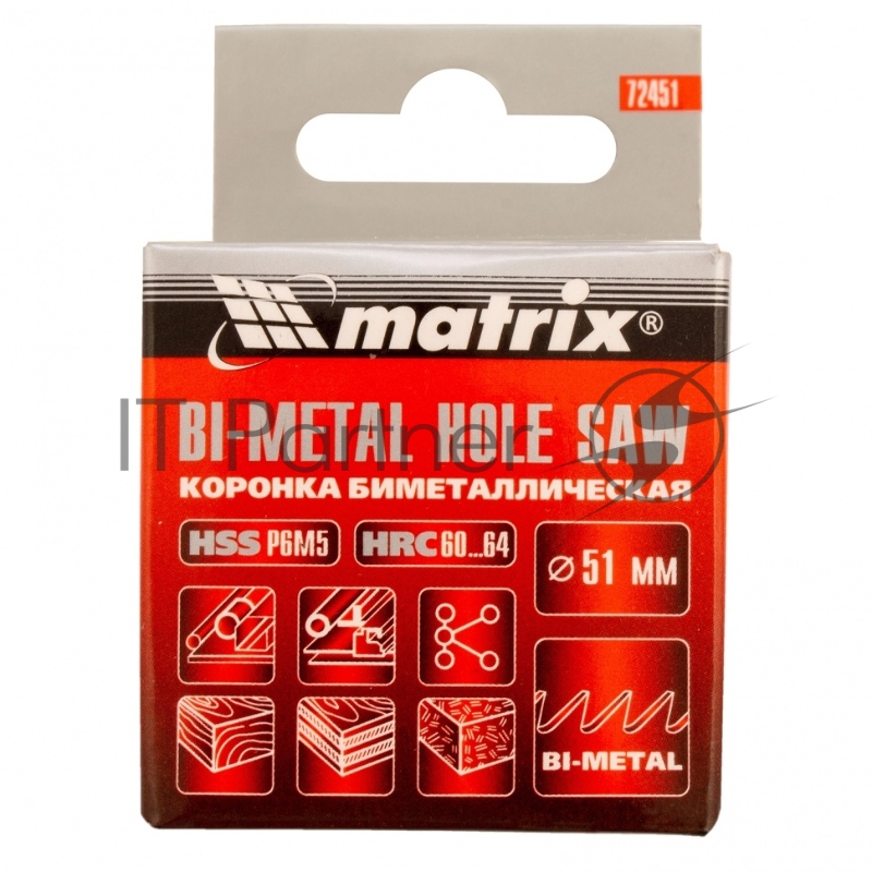 Коронка MATRIX BIMETAL, 51 мм// 72451