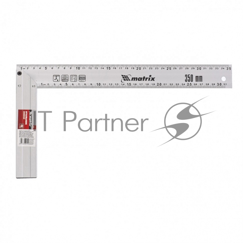 Угольник MATRIX , 350 мм, алюминиевый, литой// 32473