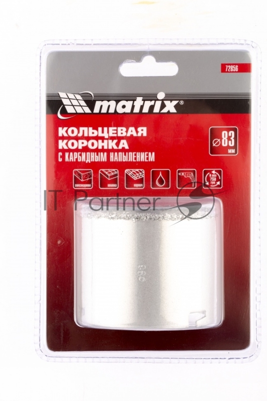 Коронка Кольцевая с карбидным напылением, 83 мм // 72856