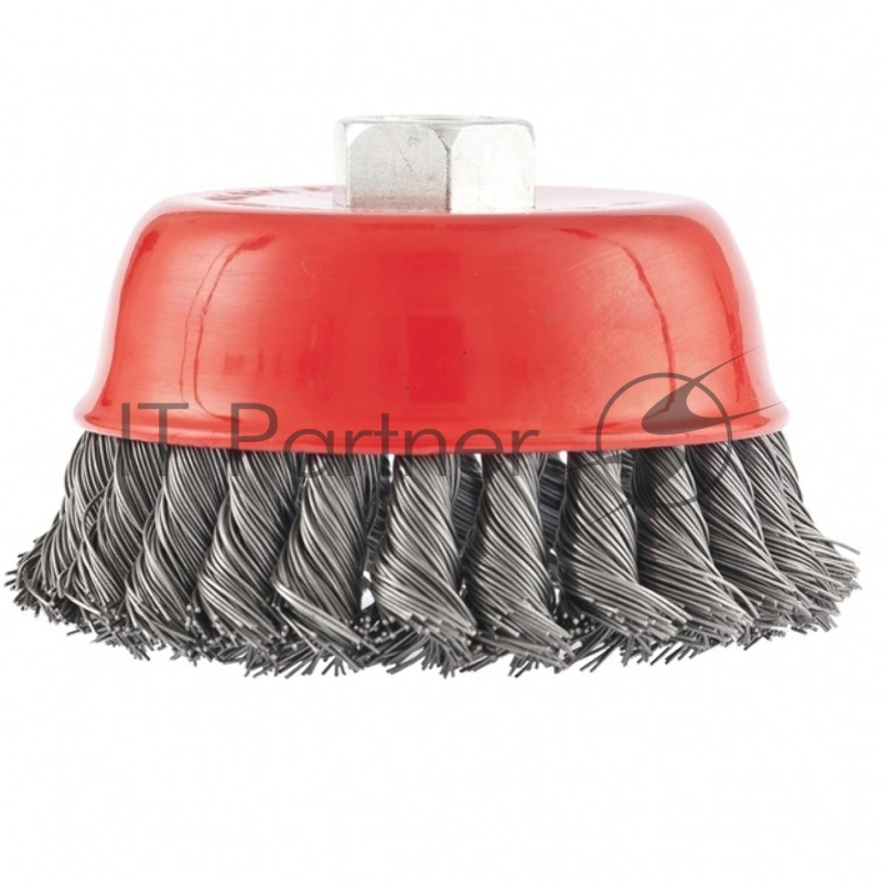 Щетка MATRIX для УШМ, 100 мм, М14, чашка, крученая металлическая проволока// 74628