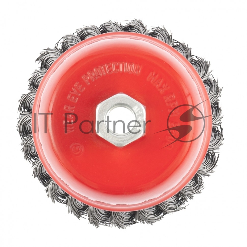 Щетка MATRIX для УШМ, 100 мм, М14, чашка, крученая металлическая проволока// 74628