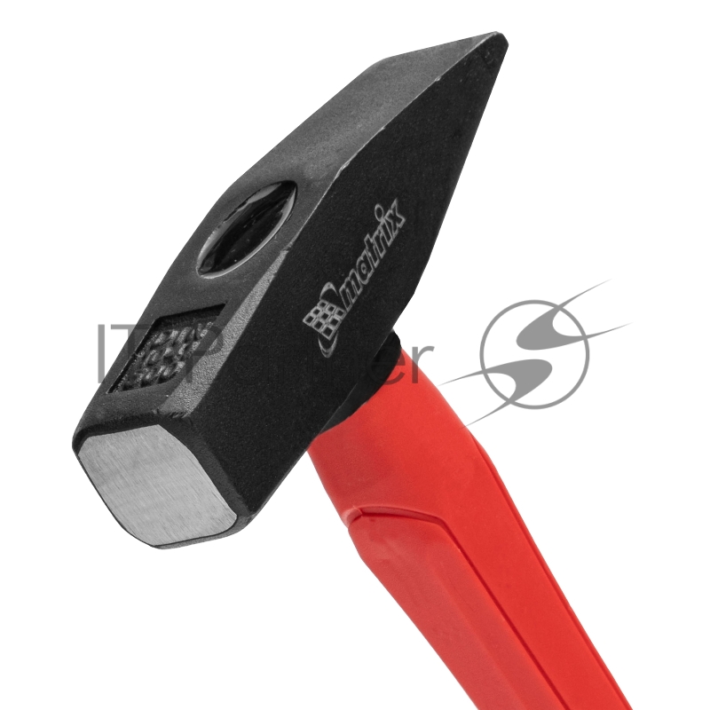 Молоток MATRIX слесарныйoptimal,500 г,фибергласовая обрезиненная рукоятка,квадратный боек//MATRIX 10369