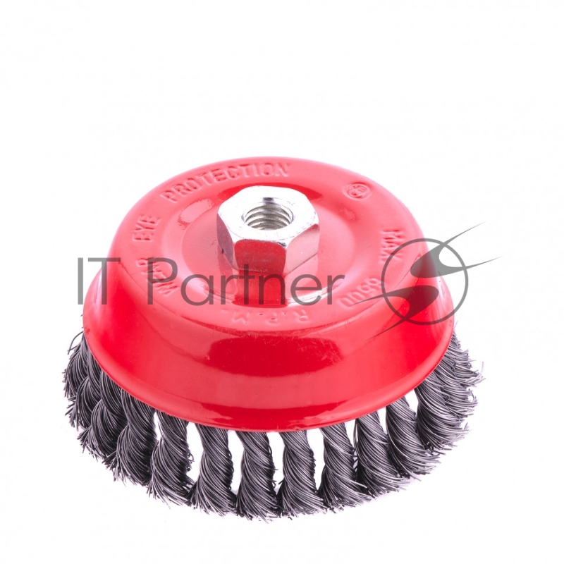 MATRIX Щетка для УШМ, 125 мм, М14, чашка, крученая металлическая проволока// 74627