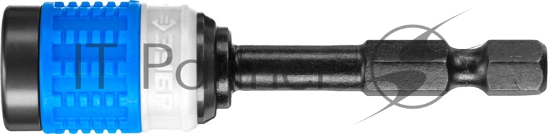 Адаптер для бит ЗУБР ПРОФИ 26815-60 для ударных шуруповертов, хвостовик E 1/4, торсионный, 60мм