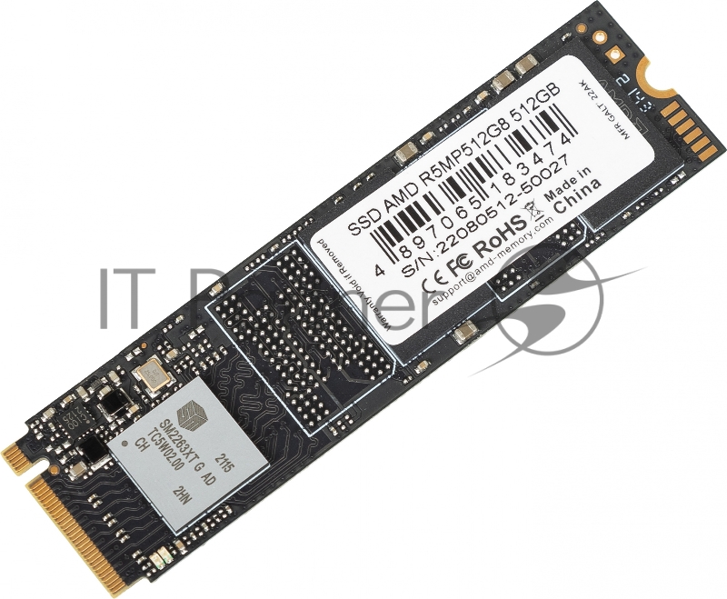 Твердотельный накопитель SSD M.2 2280 512GB AMD Radeon R5 Client SSD R5MP512G8 PCIe Gen3x4 with NVMe, 3D TLC, RTL (183474)
