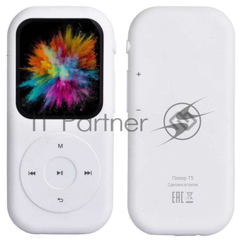 Плеер Hi-Fi Flash Digma T5 16Gb белый/1.54/FM/microSDHC