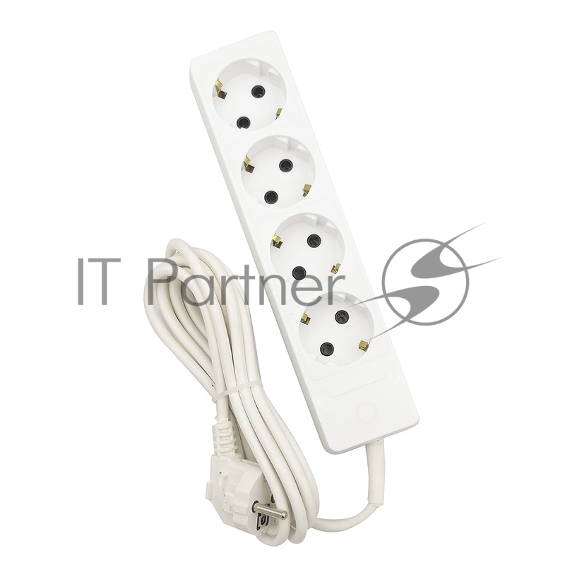 Удлинитель GELBERK GLK-4g/1,5m, 10А 4 гн ПВС (1,5м) с заземл 2200 Вт