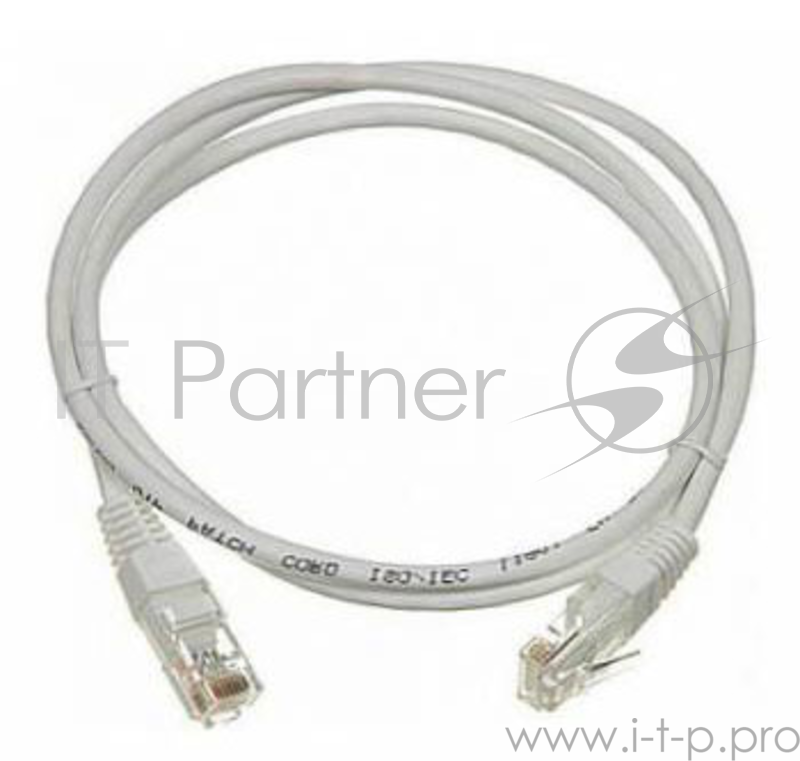 Кабель Патч-корд Lanmaster UTP TWT-45-45-2.0/6-GY вилка RJ-45-вилка RJ-45 кат.6 2м серый ПВХ