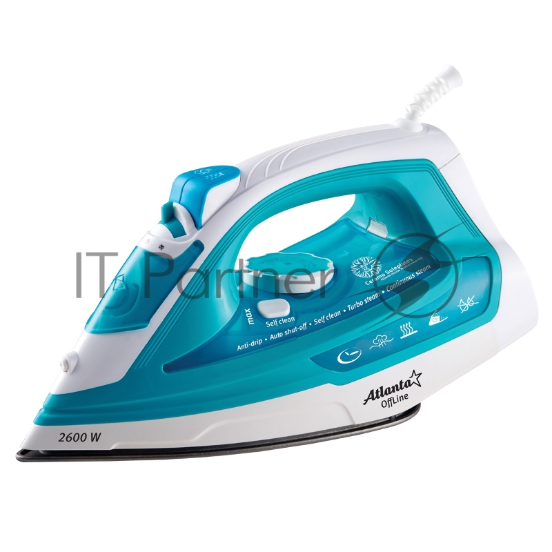 Утюг ATLANTA ATH-5530 (white) с пароувлажнением