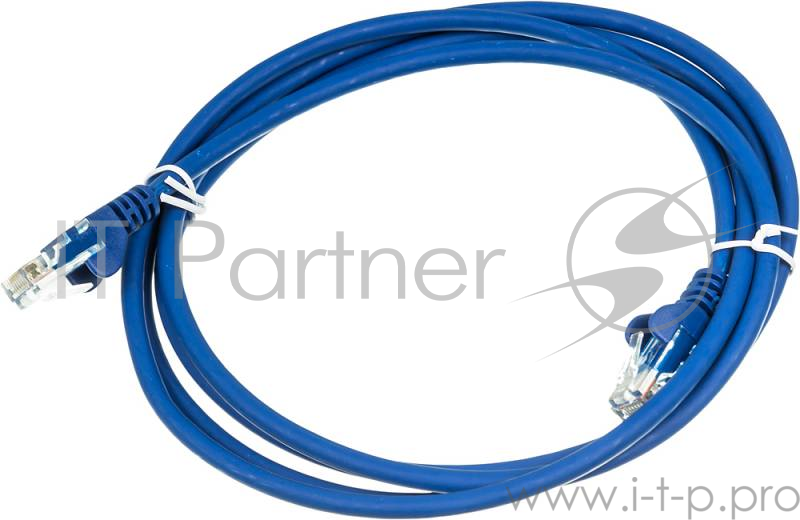 Кабель Патч-корд Lanmaster UTP LAN-PC45/U5E-2.0-BL вилка RJ-45-вилка RJ-45 кат.5е 2м синий LSZH (уп.