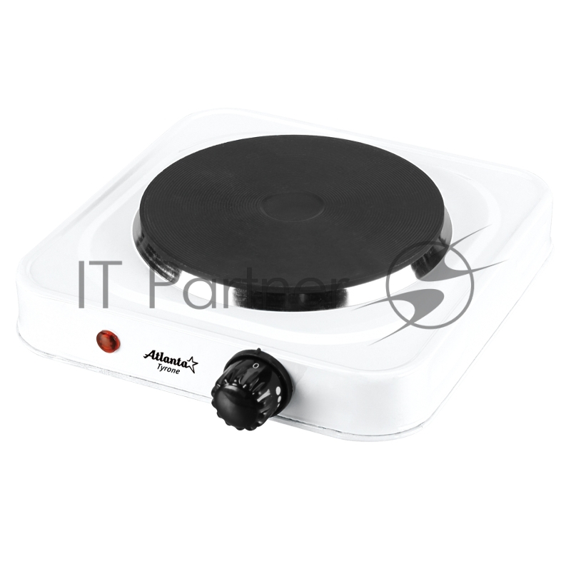 Плитка электрическая ATLANTA ATH-1736 (white) одноконфорочная