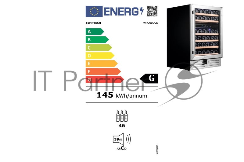 Холодильник винный Temptech WPQ60DCS