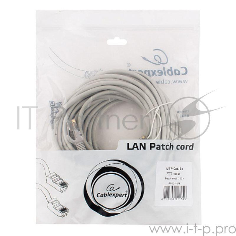 Кабель Patch cord UTP кат.5e 10m