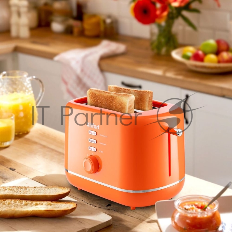 Тостер Kitfort КТ-2050-4 850Вт оранжевый