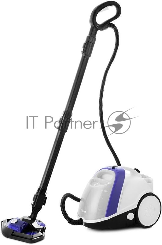 Пароочиститель напольный Kitfort КТ-986 1500Вт белый/синий