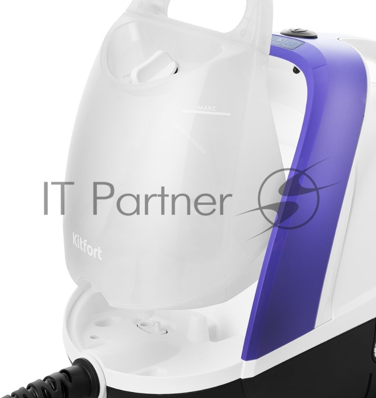 Пароочиститель напольный Kitfort КТ-986 1500Вт белый/синий