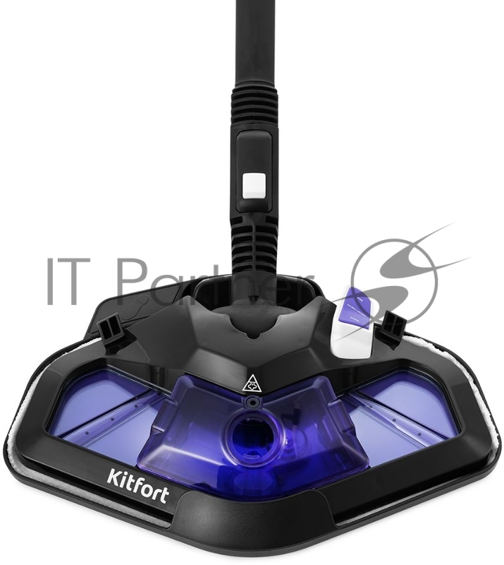 Пароочиститель напольный Kitfort КТ-986 1500Вт белый/синий
