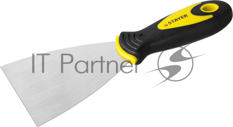 Шпатель STAYER MASTER нержавеющее профилированное полотно, 2к ручка, 100мм