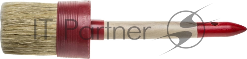 Кисть круглая STAYER MASTER, светлая натурал. щетина, пластм. корпус, деревян. ручка, №20 x65мм