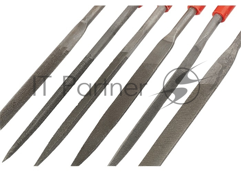 Набор надфилей MATRIX 15822 180х5мм 6шт пластиковые рукоятки