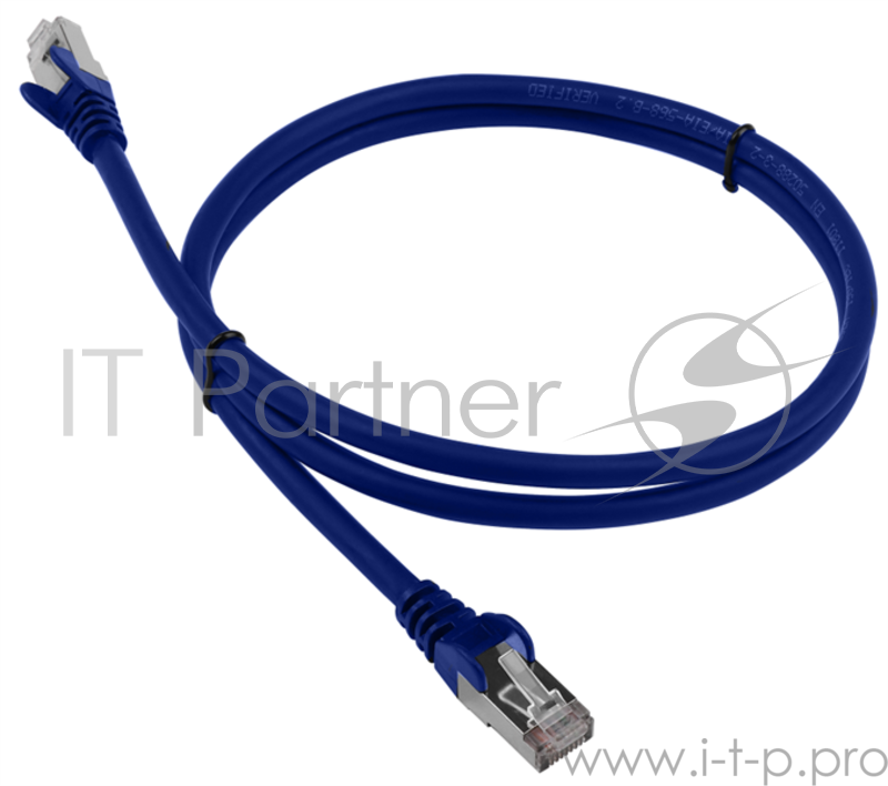 Кабель Патч-корд Lanmaster FTP LAN-PC45/S6-1.0-BL вилка RJ-45-вилка RJ-45 кат.6 1м синий LSZH