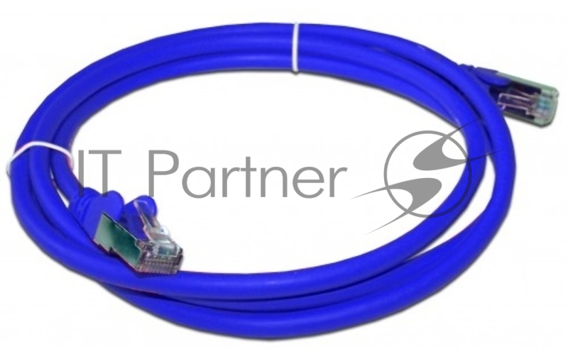 Кабель Патч-корд Lanmaster FTP LAN-PC45/S6A-1.0-BL вилка RJ-45-вилка RJ-45 кат.6А 1м синий LSZH (уп.