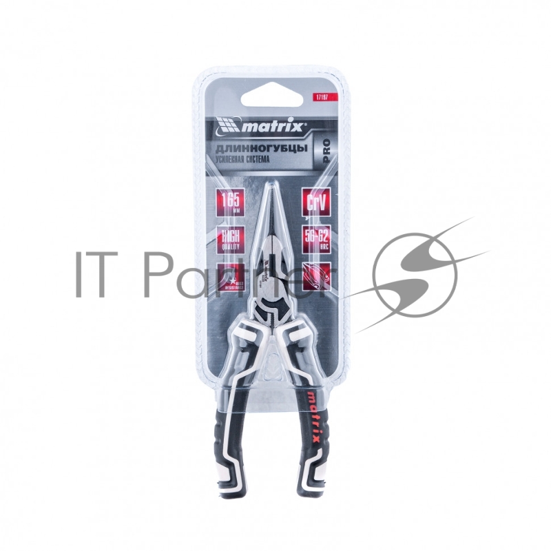 Длинногубцы MATRIX прямые 165 мм усиленная система, PRO 17197