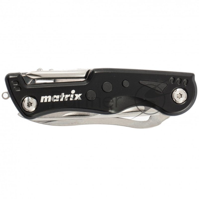 Нож многофункциональный MATRIX , 7 функций, в чехле, 107 мм 17624