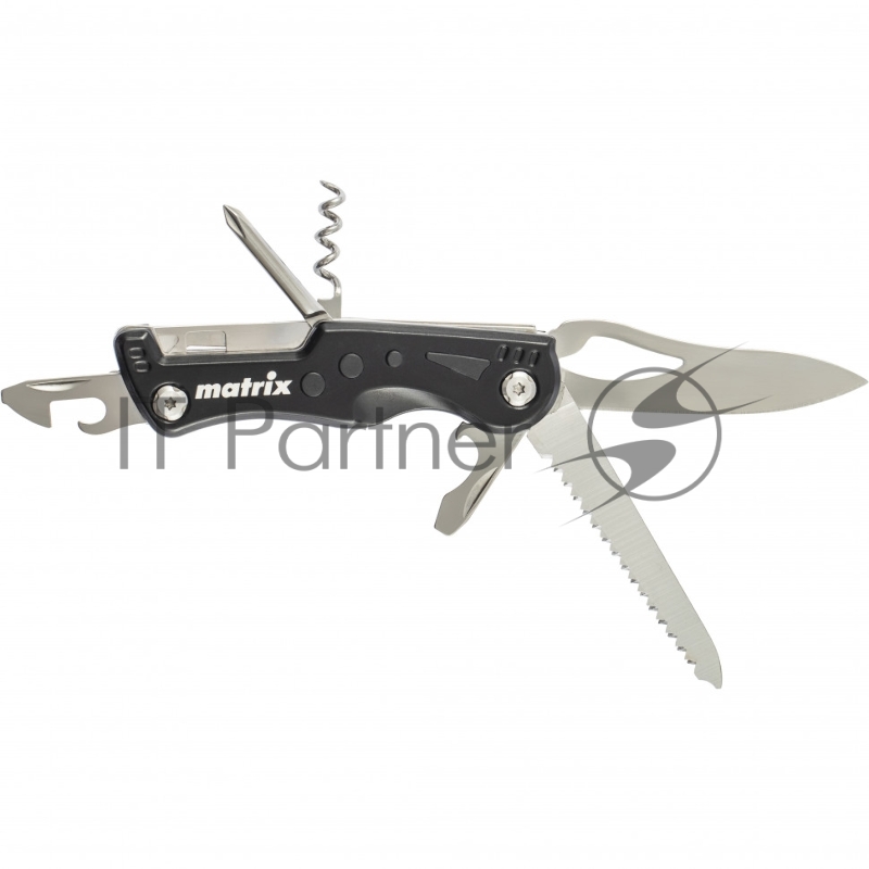 Нож многофункциональный MATRIX , 7 функций, в чехле, 107 мм 17624