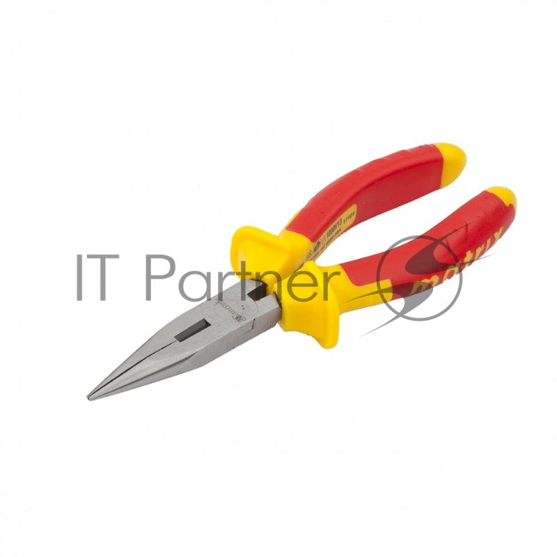 Длинногубцы MATRIX прямые Insulated, 160мм, двухкомпонентные рукоятки// PROFESSIONAL 17101