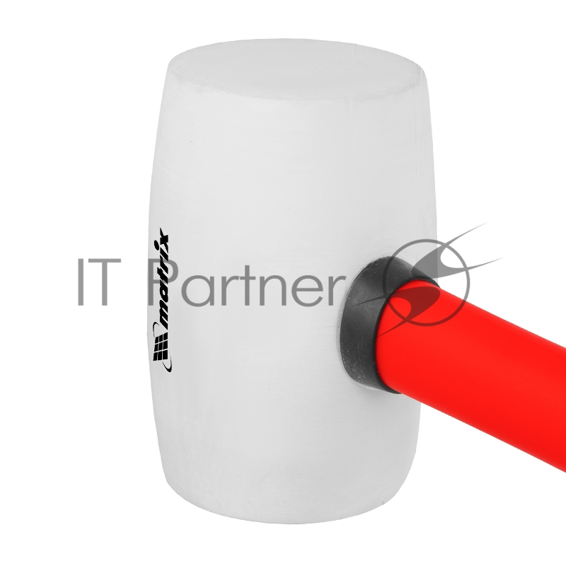 Киянка MATRIX резиновая, 450 г, белая резина, фибергласовая рукоятка// 11196