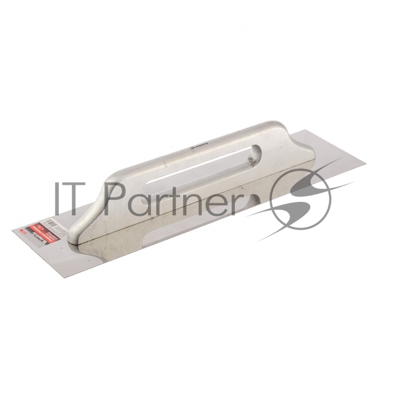 Гладилка MATRIX из нержавеющей стали, 480x130 мм, деревянная ручка// MASTER 86734