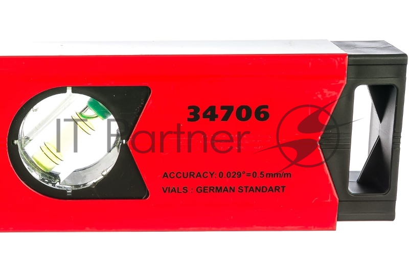 Уровень MATRIX алюминиевый, 600 мм, фрезерованный, 3 глазка (1 зеркальный), усиленный// MATRIX 34706