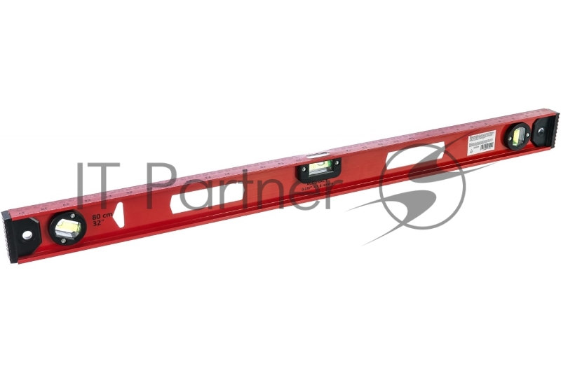 Уровень MATRIX алюминиевый Рельс, 800 мм, 3 глазка, усиленный// MATRIX 34008